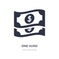one hund icon on white background. Simple element illustration from UI concept