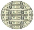 Ball of a hundred dollar bill $ 100 is the largest current denomination of the US dollar. On the obverse appears the portrait of