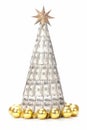 One hundred dollar xmas tree Royalty Free Stock Photo