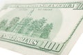 One hundred dollars bill. Macro Royalty Free Stock Photo