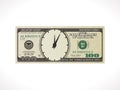 One hundred dollars - United States currency - time is money concept