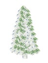 One hundred euro xmas tree Royalty Free Stock Photo