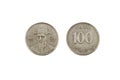 One Hundred Korean Won Coin