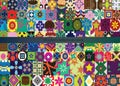 One hundred patterns background