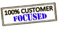 One hundred percent customer focused