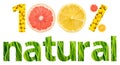 One Hundred Percent Natural Fruits