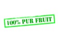 One hundred percent pur fruit Royalty Free Stock Photo