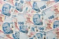 One Hundred Turkish Lira Banknotes