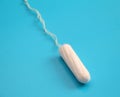 One hygienic tampon. Feminine hygiene, personal care