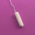 One hygienic tampon. Feminine hygiene, personal care