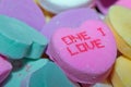 One I love Candy Heart Royalty Free Stock Photo