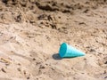 One ice cream cone at the beach Royalty Free Stock Photo