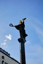Saint Sofia Monument in Sofia withbackground blue sky.