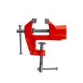 One industrial tool - red vice