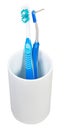 One interdental and tooth brushes in ceramic glass