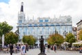 Bronze statue, Plaza de Santa Ana, Madrid, Spain