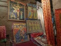 Interior of the biggest church of Medhane Alem, Lalibela, Ethiopia