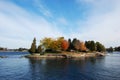 One Island in Thousand Islands Region, New York Royalty Free Stock Photo