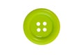 One isolated green button, white background Royalty Free Stock Photo