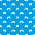 One joystick pattern seamless blue