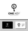 One key logo Royalty Free Stock Photo