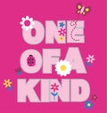 one of kind flower vector art print Royalty Free Stock Photo