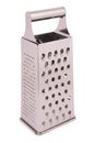 One kitchen metal grater (Clipping path) Royalty Free Stock Photo