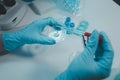 One of the laboratories where experiments are being conducted, A science experiment is being conducted in the laboratory,