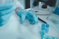 One of the laboratories where experiments are being conducted, A science experiment is being conducted in the laboratory,