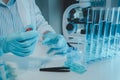 One of the laboratories where experiments are being conducted, A science experiment is being conducted in the laboratory,