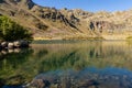 Clear water lake of the Estanys de Tristaina, Pyrenees, Andorra Royalty Free Stock Photo