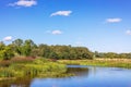 One of the lakes at the RHS garden Bridgewater.