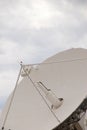 One Large Satellite Receiver Dish Royalty Free Stock Photo