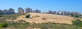 One of the last sand dunes in the neighborhood of the city of Holon in Israel Royalty Free Stock Photo