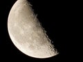 one last smile of the moon before sleeping Royalty Free Stock Photo