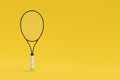 One levitating tennis racquet. Sports equipments. International tournament