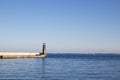 One lighthouses at the entrance to the bay