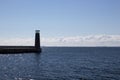 One lighthouses at the entrance to the bay