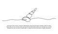 One line of conch snail shell Royalty Free Stock Photo