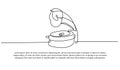 One line of gramofon Royalty Free Stock Photo