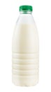 One liter of milk or milk products in a plastic bottle isolated on white background Clipping path Royalty Free Stock Photo