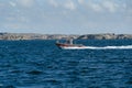 One little fast fishingboat on sweden westcoas