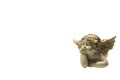 One little lying angel figurine Royalty Free Stock Photo