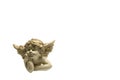 One little lying angel figurine Royalty Free Stock Photo