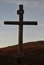 One Lone Cross at the Holy City of the Wichitas