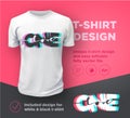 One love. Quote typographical print design template for t-shirt