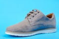 One man gray casual shoe