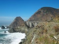 A bridge along the Pacific Coast Highway Royalty Free Stock Photo