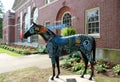 One of many horse sculptures seen throughout the city, Saratoga Springs, New York, 2018