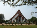 One of the many Buddhist temples in the ruins of Ayutthaya, former capital of the kingdom of Siam. Thailand